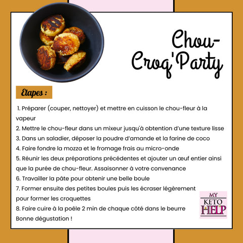 RECETTE KETO : CHOU-CROQ'PARTY !