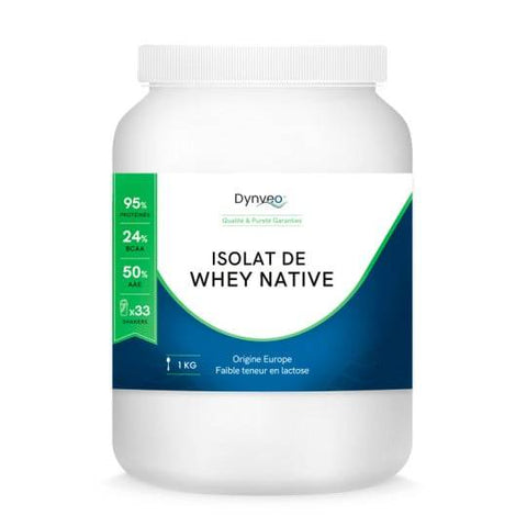 Dynveo - Whey Native Isolate, 1kg - Délices Low Carb