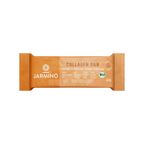 AD101 - Jarmino - Barre Collagène choco-cacahuète BIO 55 g - Délices Low Carb