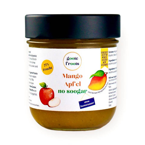 GootesFood - Confiture Mangue Pomme sans sucre 230 g