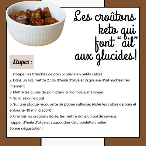 RECETTE : LES CROÛTONS KETO QUI FONT "AIL" AUX GLUCIDES !