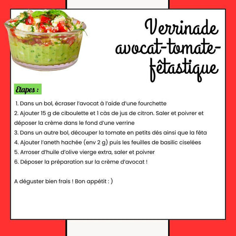 RECETTE KETO : VERRINADE AVOCAT-TOMATE FÊTASTIQUE !