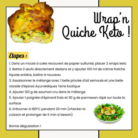 RECETTE : WRAP'N QUICHE KETO - Délices Low Carb