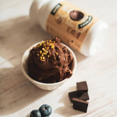 KeFood - KeGelato : Préparation pour crème glacée keto protéinée & sans gluten au chocolat