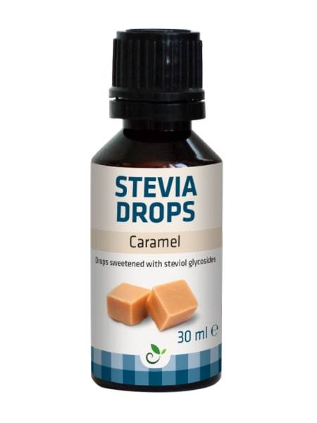 Sukrin - Stevia drops caramel 30 ml - Délices Low Carb