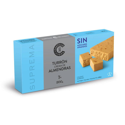 Castillo de Jijona - Turrón à la crème d'amande sans sucre (200g) - Délices Low Carb