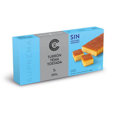 Castillo de Jijona - Turrón con yema caramelizada sin azúcar (200g)