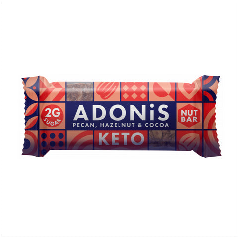 Boîte 16 barres keto Adonis - Pecan, Hazelnut & Cocoa (16 X 35 g)