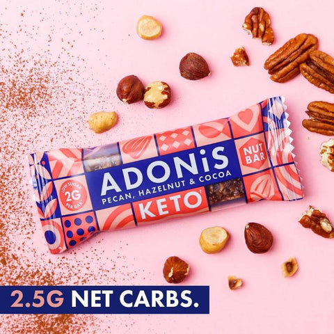 Boîte 16 barres keto Adonis - Pecan, Hazelnut & Cocoa (16 X 35 g)