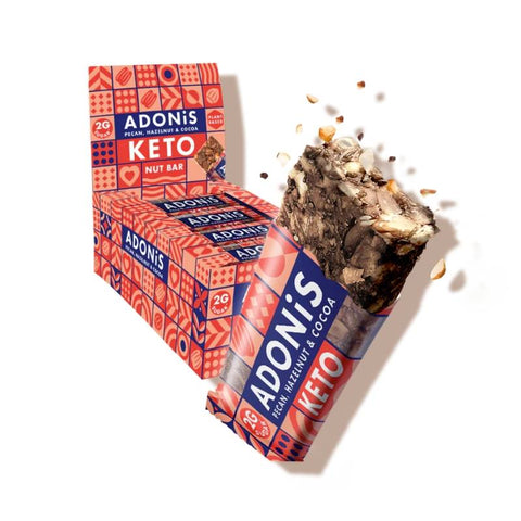 Boîte 16 barres keto Adonis - Pecan, Hazelnut & Cocoa (16 X 35 g)