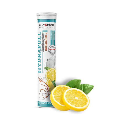 Hydrafull Electrolytes goût citron - Eric Favre Nutrition (20 comprimés effervescents)