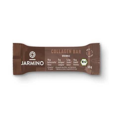 Jarmino - Barre fonctionnelle - Collagène Brownie BIO 55 g - Délices Low Carb