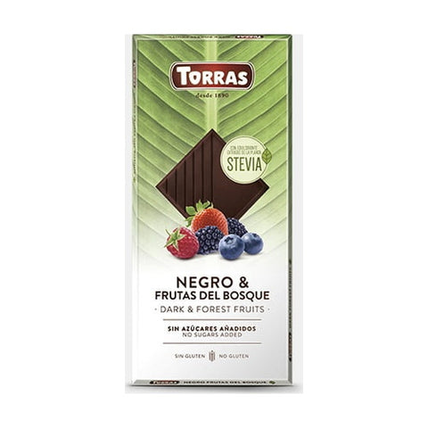 Torras - Tablette noir Fruits des bois 125 g