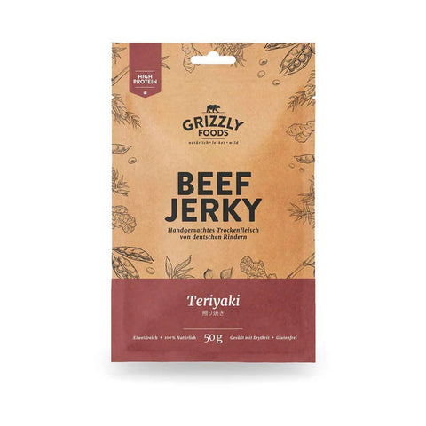 Bœuf séché Teriyaki 50 g - Grizzly Foods
