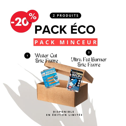 Pack éco Minceur spécial reprise : Ultra Fat Burner + Water cut Eric Favre - Délices Low Carb