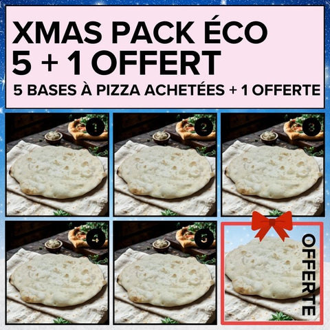 XMAS PACK - 5 bases à pizza XXL + 1 offerte (6 x 190 g)