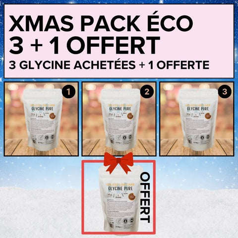 XMAS PACK : 3 Glycine + 1 offerte (4 x 310 g)