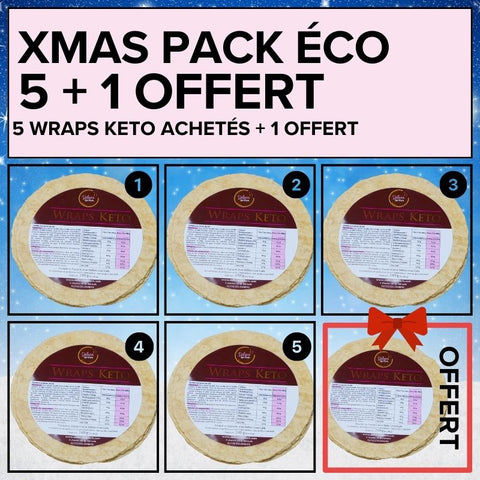 PACK ÉCO - 5 Wraps keto achetés + 1 offert