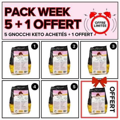 PACK WEEK ÉCO - 5 gnocchi keto + 1 offert