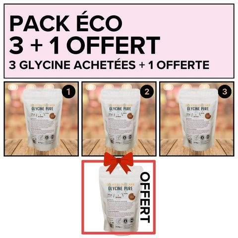 BLACK PACK : 3 Glycine + 1 offerte (4 x 310 g)