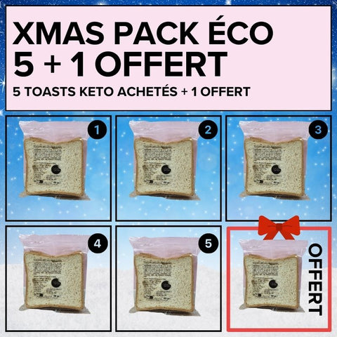 XMAS PACK ÉCO : 5 toats keto Délices Low Carb + 1 offert