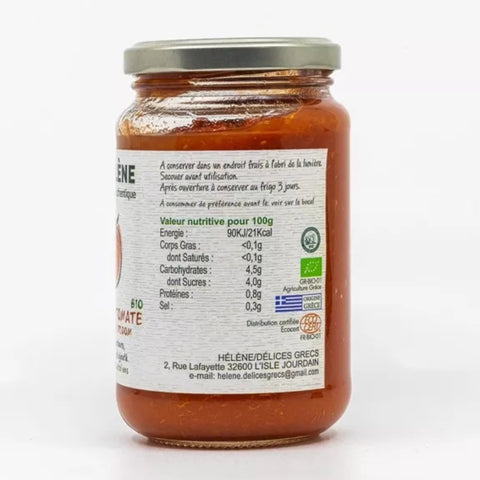 Passata de Tomate ancienne sans sucre ajouté bio, Hélène Délices Grecs 330 g