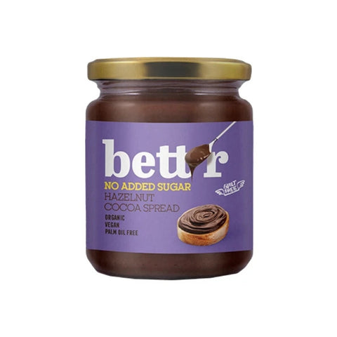 Better - Pâte à tartiner BIO aux noisettes 250 g - Délices Low Carb
