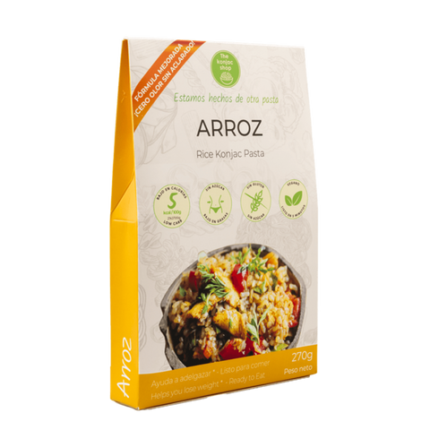 The konjac shop Riz de Konjac 200 g - Formule sans odeur & sans rinçage ! - Délices Low Carb