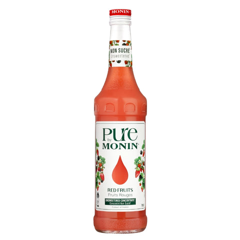 MONIN - Pure Sirop Fruits rouges sans sucre ni édulcorant - Délices Low Carb