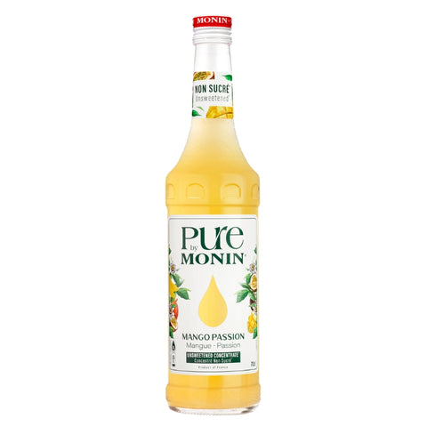 MONIN - Pure Sirop Mangue / Passion sans sucre & sans édulcorant