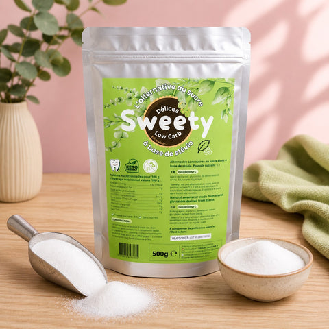 Délices Low Carb - Sweety: la alternativa al azúcar blanco refinado, 500 g